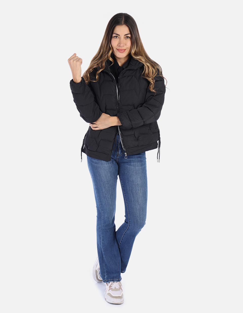 Chaqueta mujer acolchada con textura