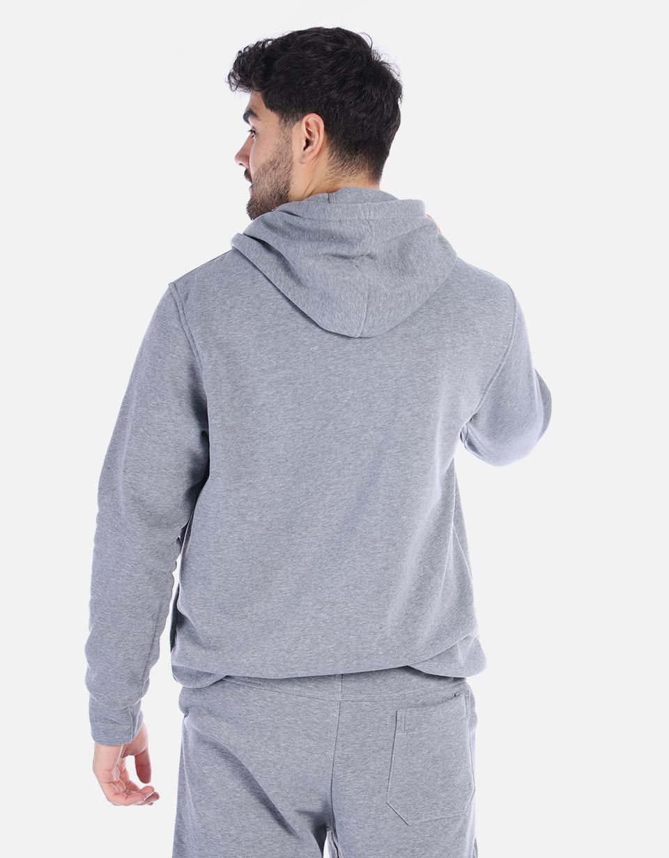 Hoodie con capota unicolor para Hombre