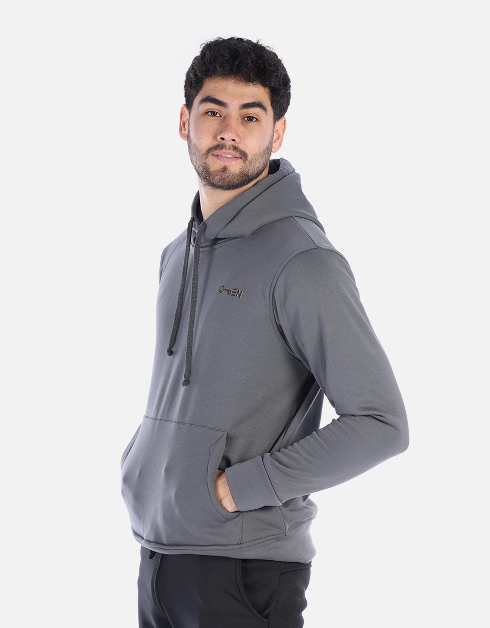 Hoodie con capota unicolor para Hombre