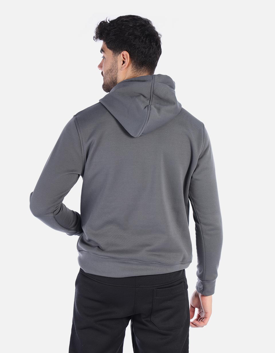 Hoodie con capota unicolor para Hombre