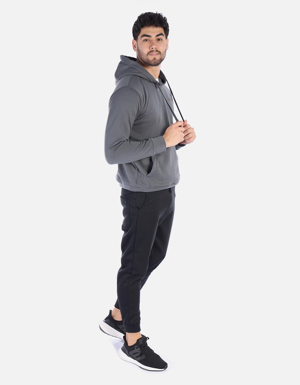 Hoodie con capota unicolor para Hombre