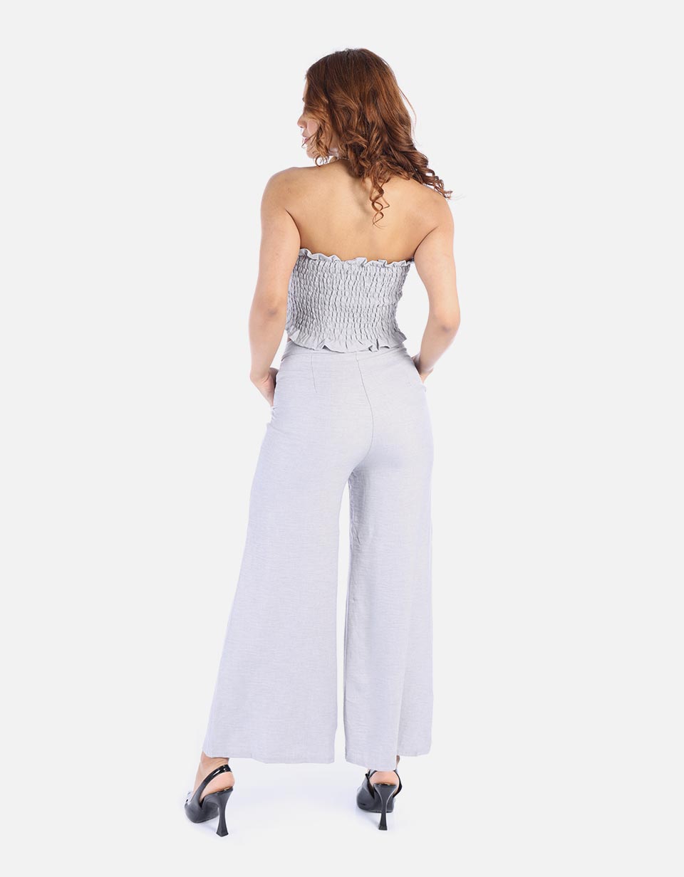 Conjunto para Mujer crop y pantalón palazo