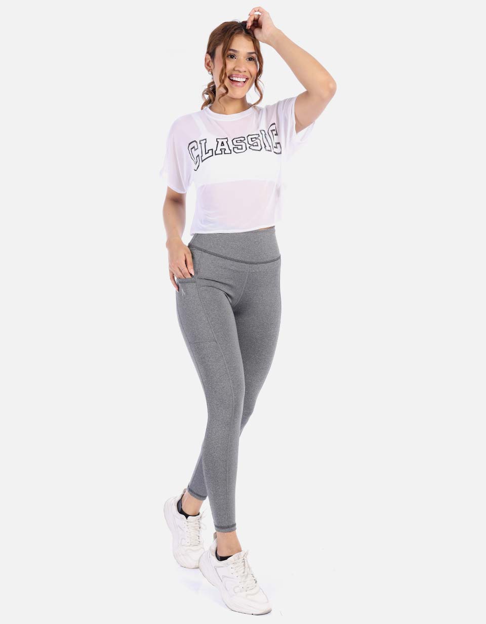 Leggins con bolsillo lateral control abdomen