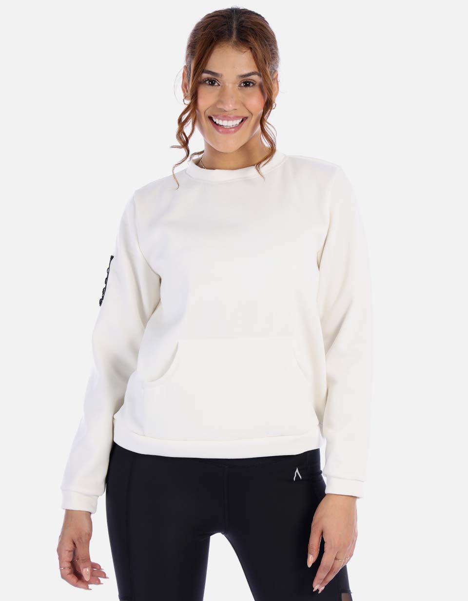 buzo deportivo unicolor para mujer