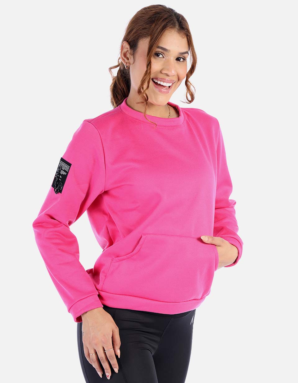 buzo deportivo unicolor para mujer