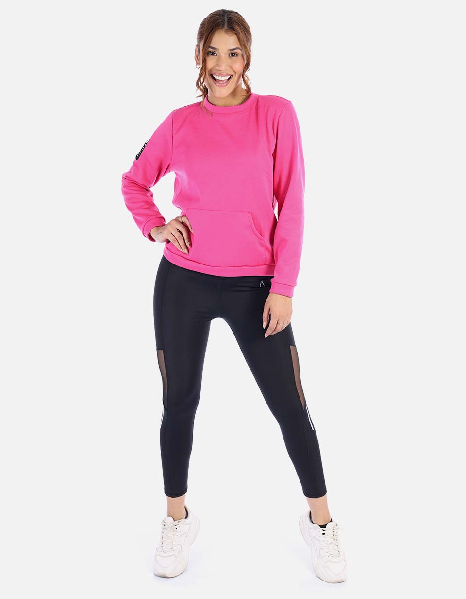 buzo deportivo unicolor para mujer