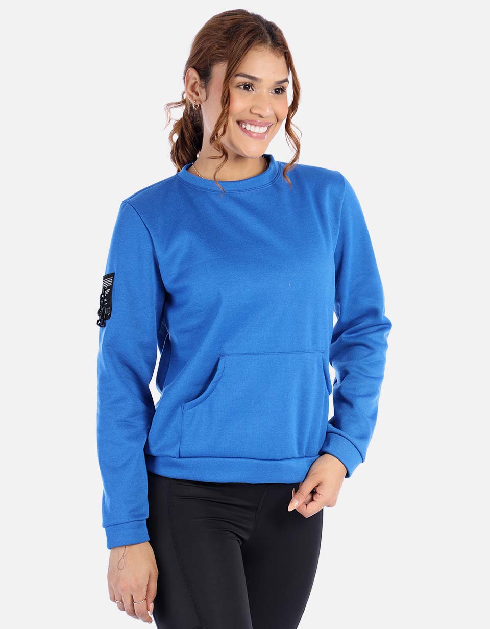 buzo deportivo unicolor para mujer