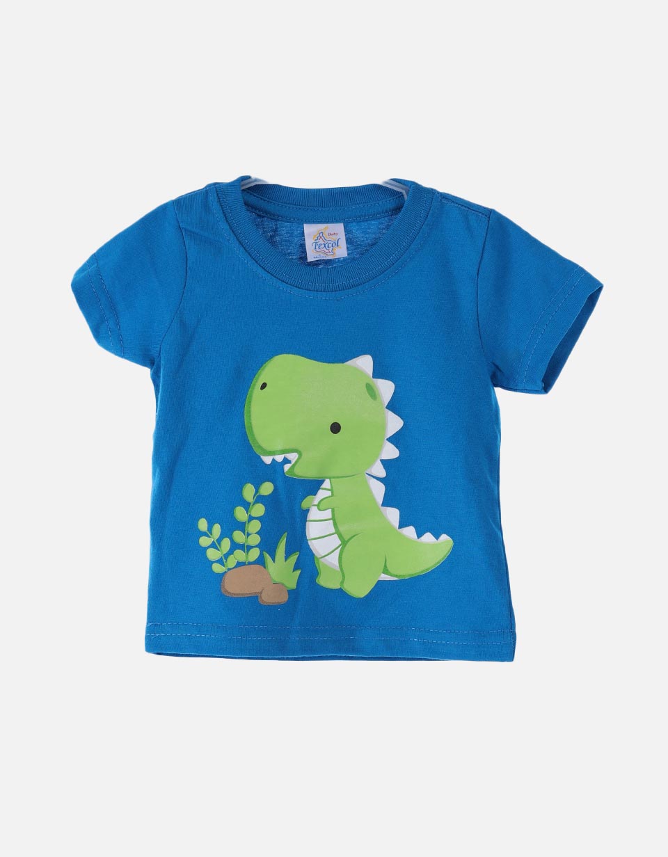 Conjunto bebé camiseta + bermuda dinosaurio