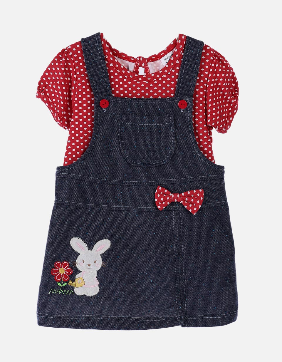 Set bebé para niña vestido + blusa