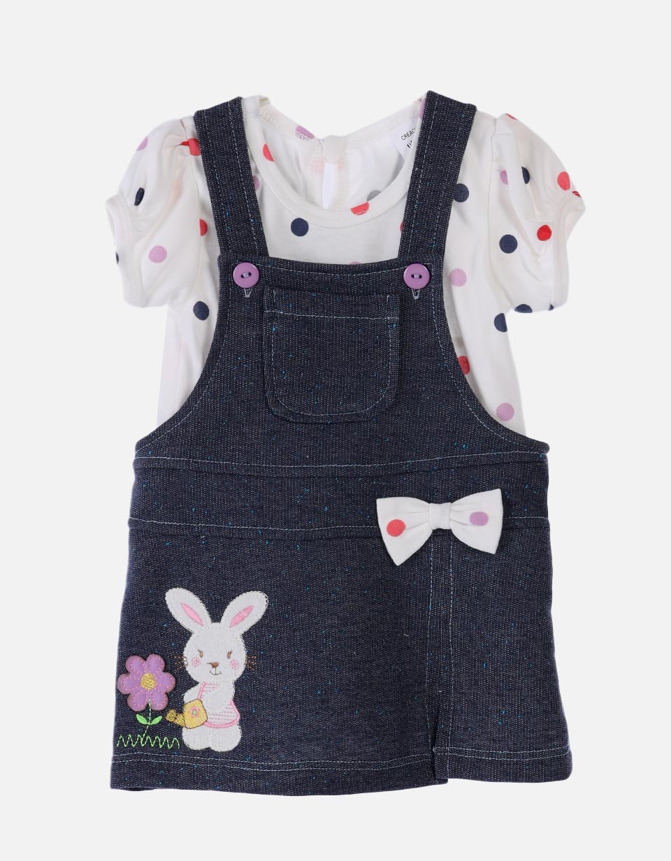 Set bebé para niña vestido + blusa