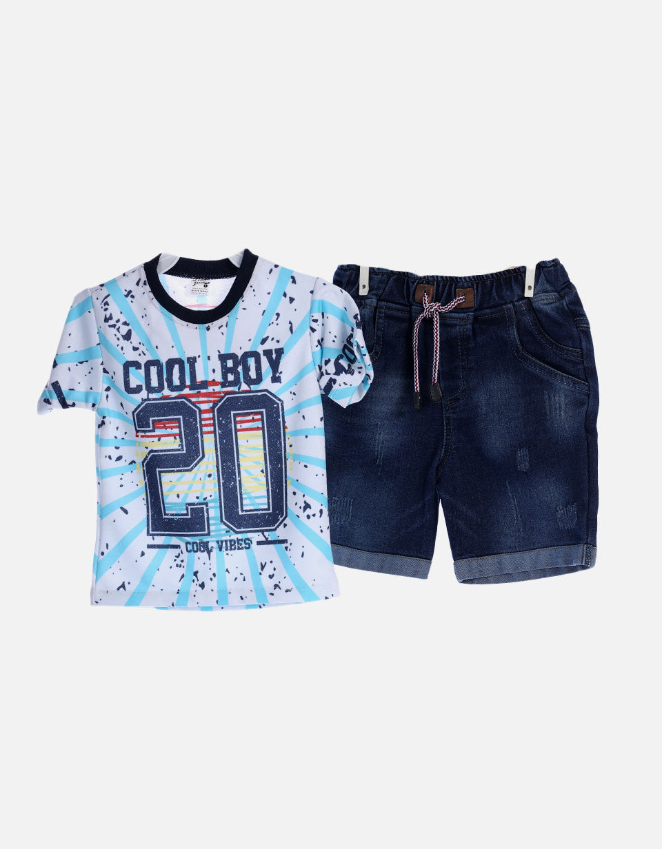 Set bebé niño camiseta + bermuda