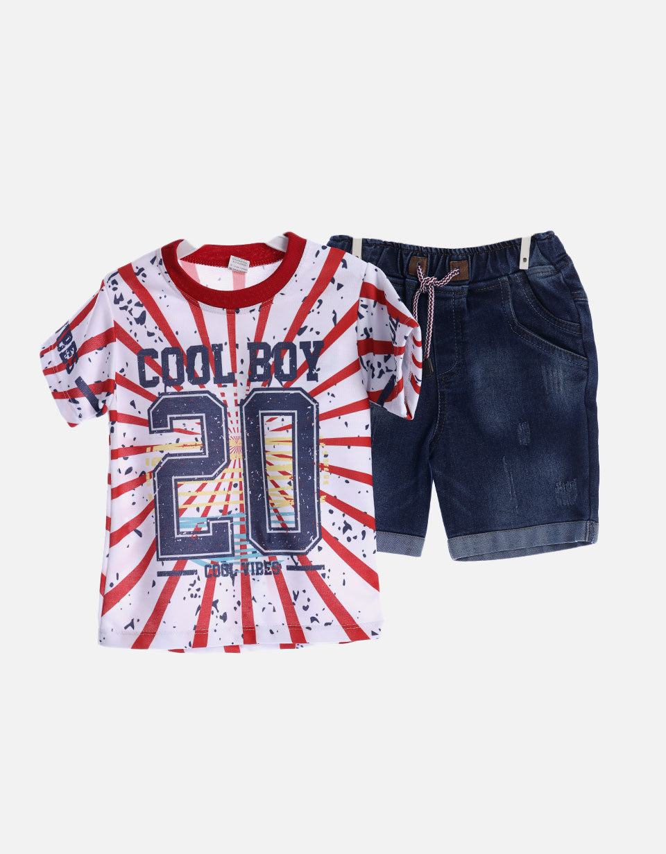 Set bebé niño camiseta + bermuda