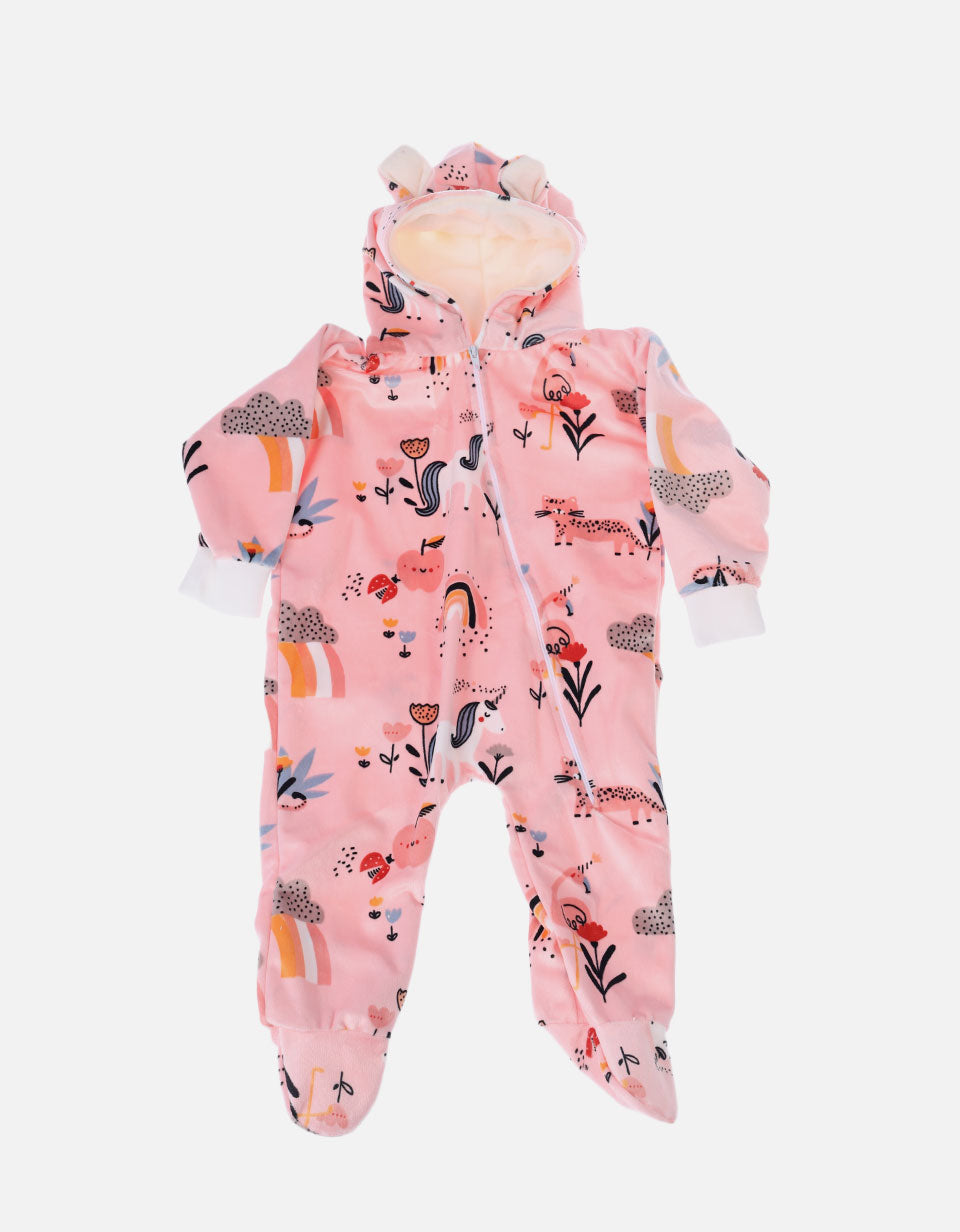 Pijama para bebé estampada