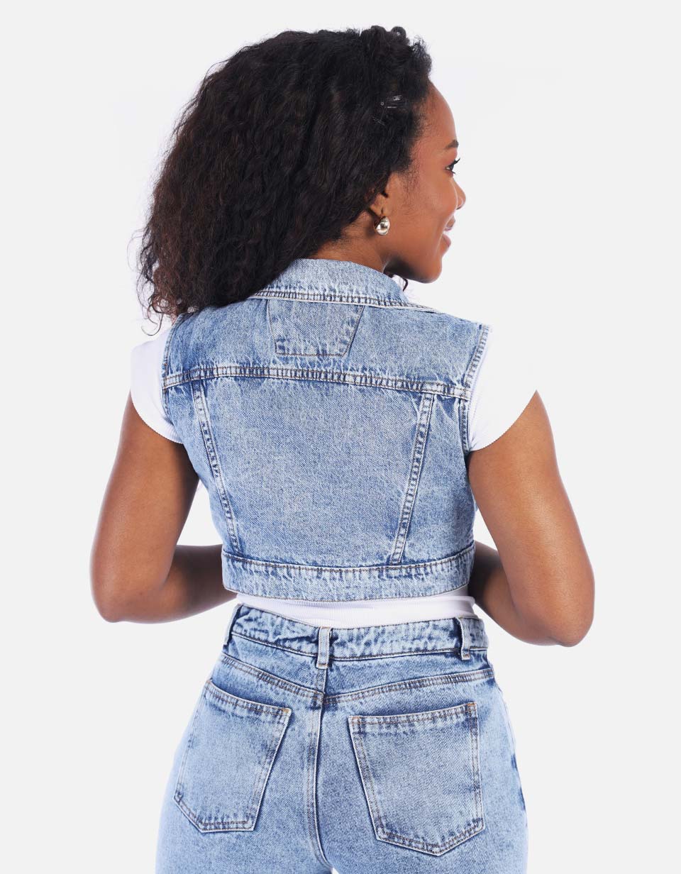 Chaleco para Mujer Denim