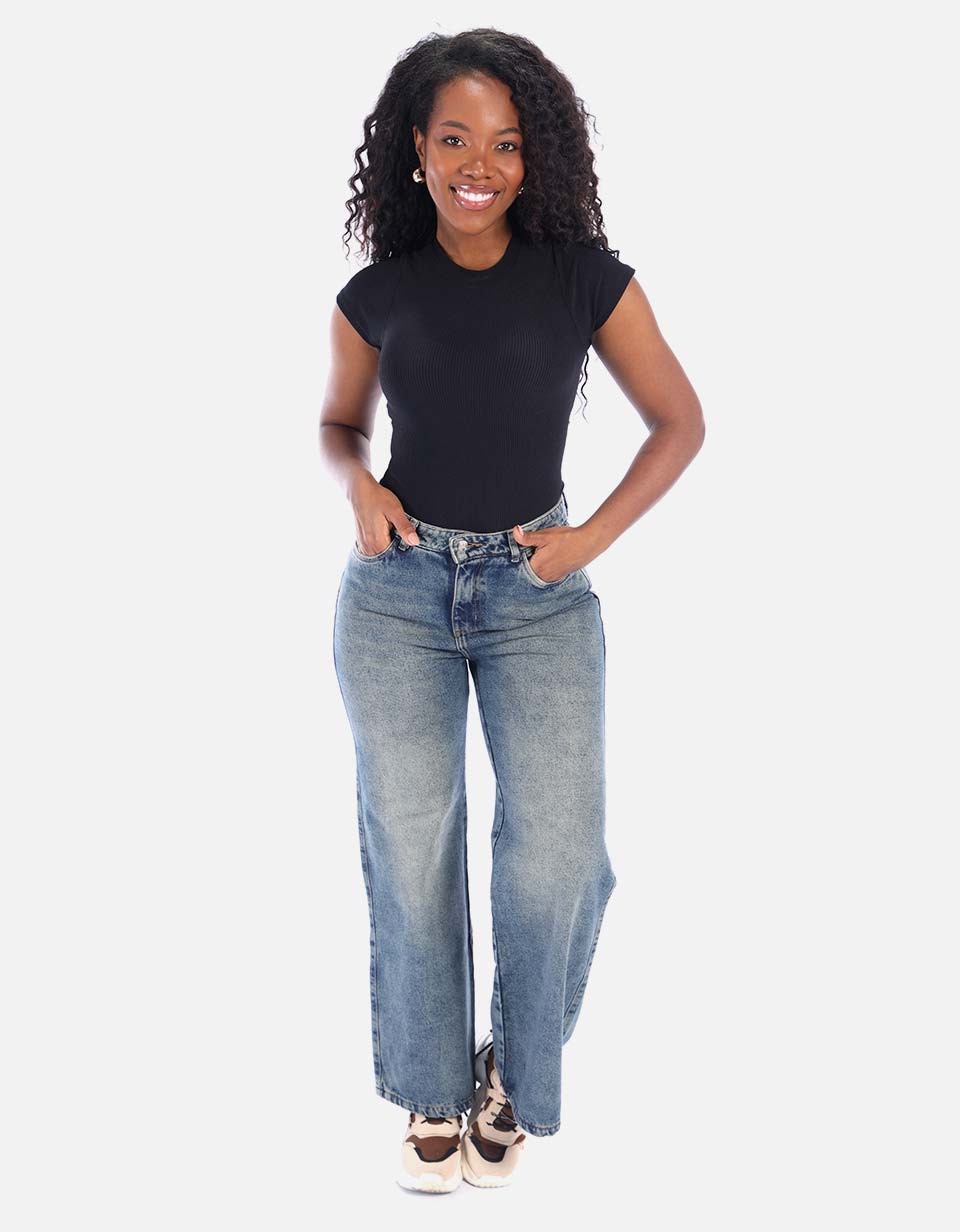 Jeans Wide Leg para Mujer