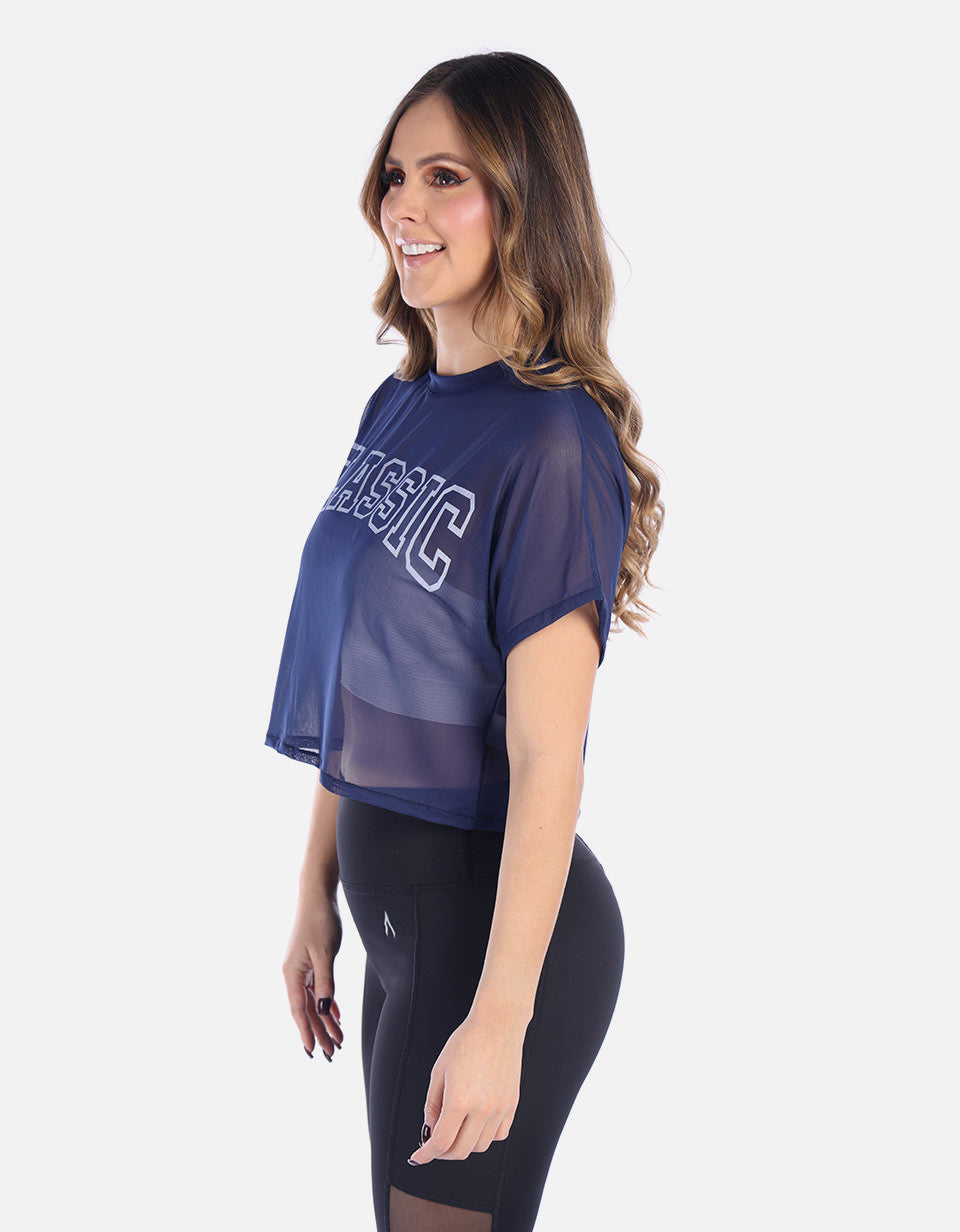 Camiseta deportiva en malla Mujer