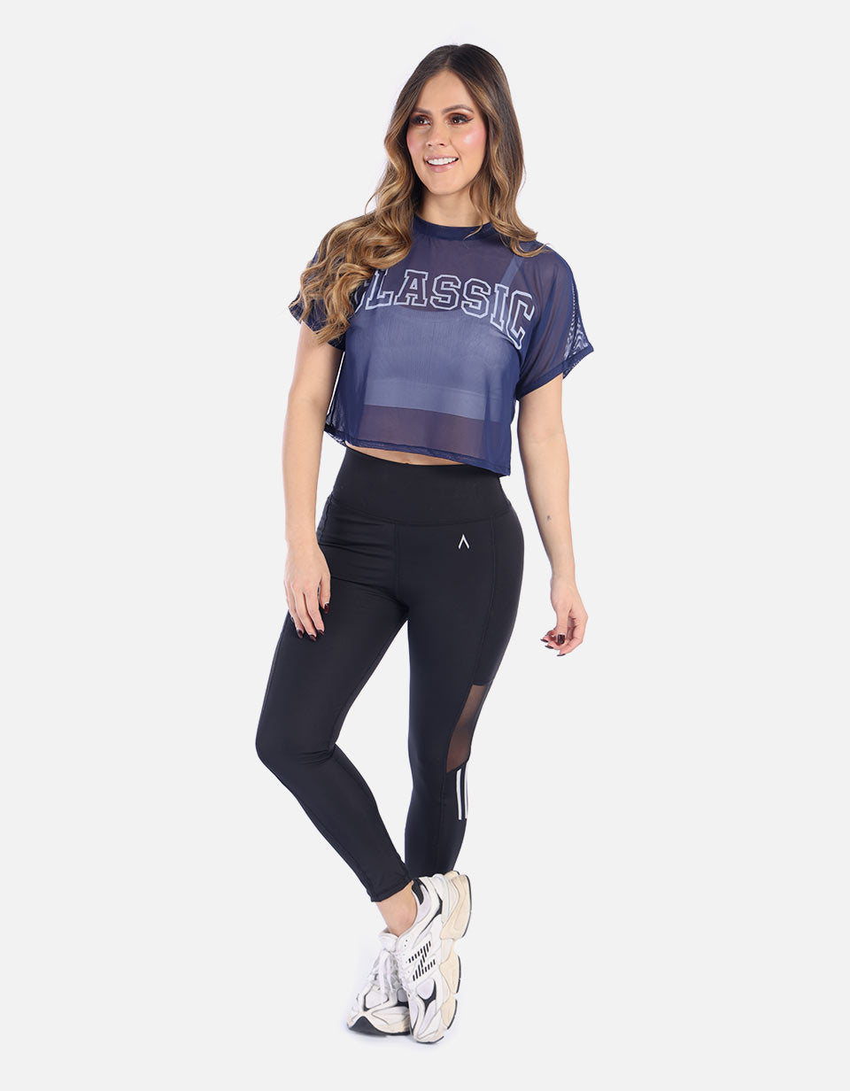 Camiseta deportiva en malla Mujer